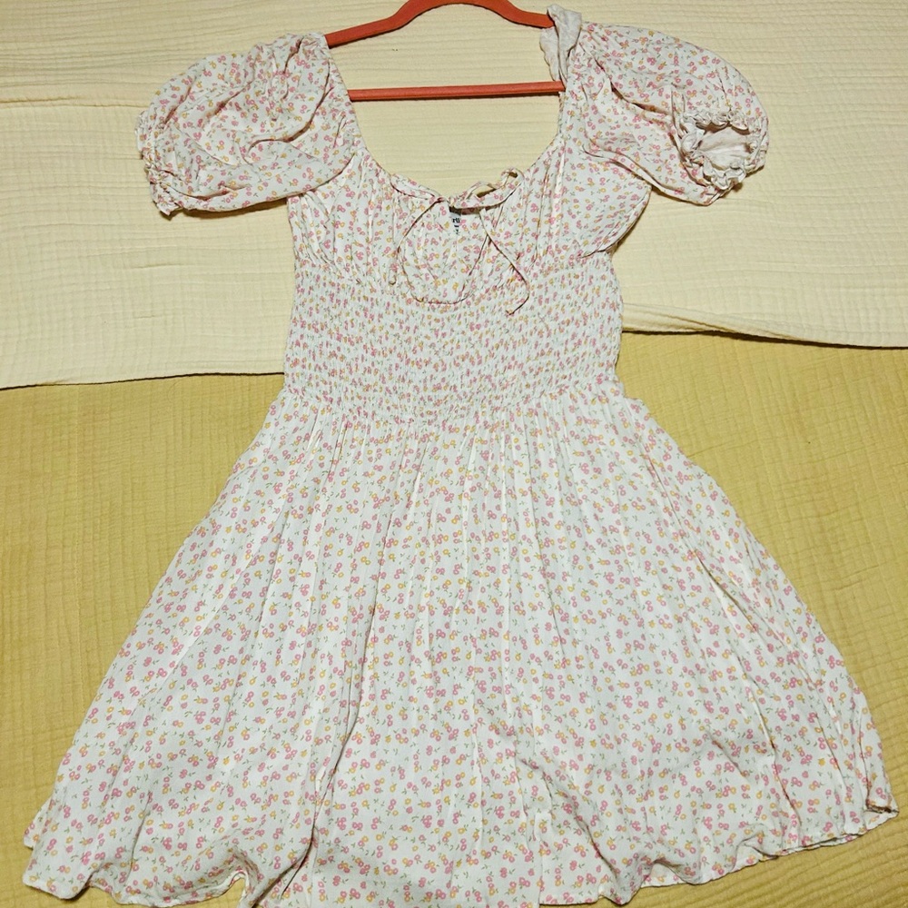 Charlie Holiday White and Pink Floral Dress